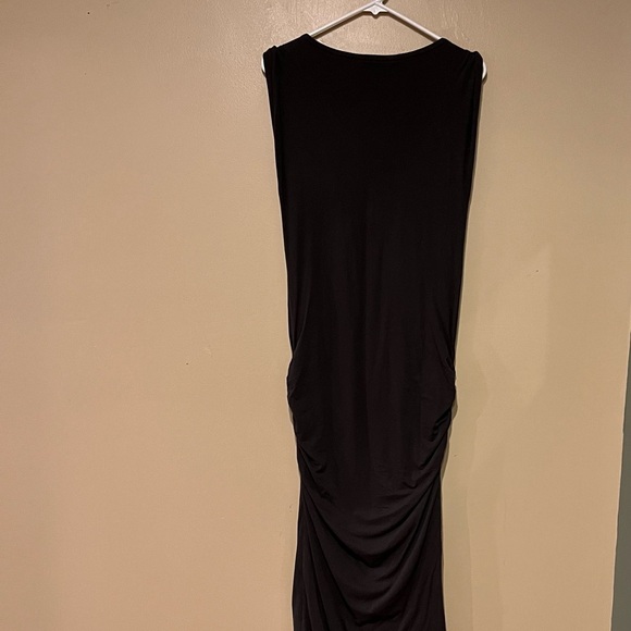 James Perse Twisted Sleeve Tube Midi Dress in Dark Gray Size 3 (L) Minimalist - Picture 8 of 11